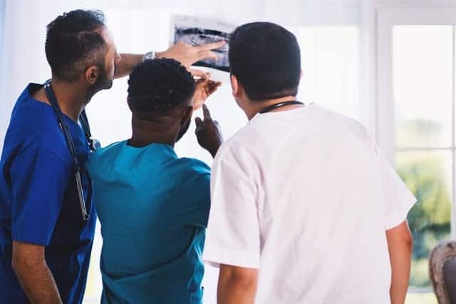 doctors reviewing ultrasound
