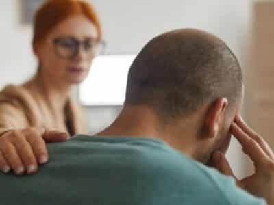 man worried about cancer